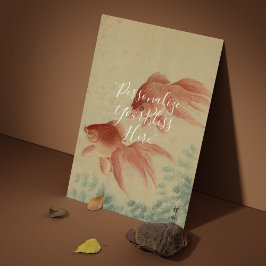 Póster CUSTOM Japanese Goldfish Good Luck Art Print 