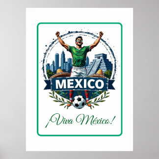 Póster Custom Mexico National Football Team Celebration