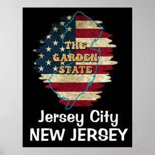 Póster Custom New Jersey State Poster