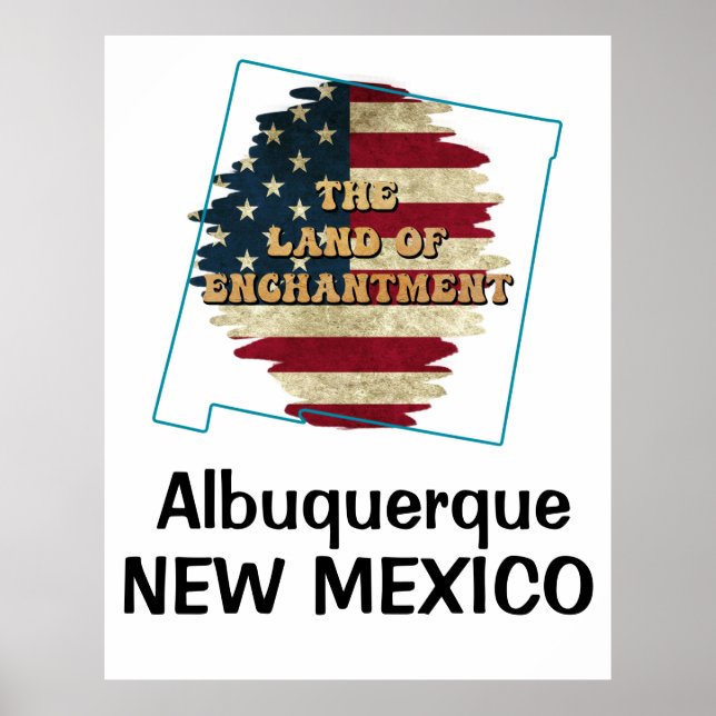 Póster Custom New Mexico state  (Frente)