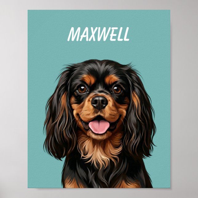 Póster Custom Pet Portraits Using Pet Photo Personalized  (Frente)