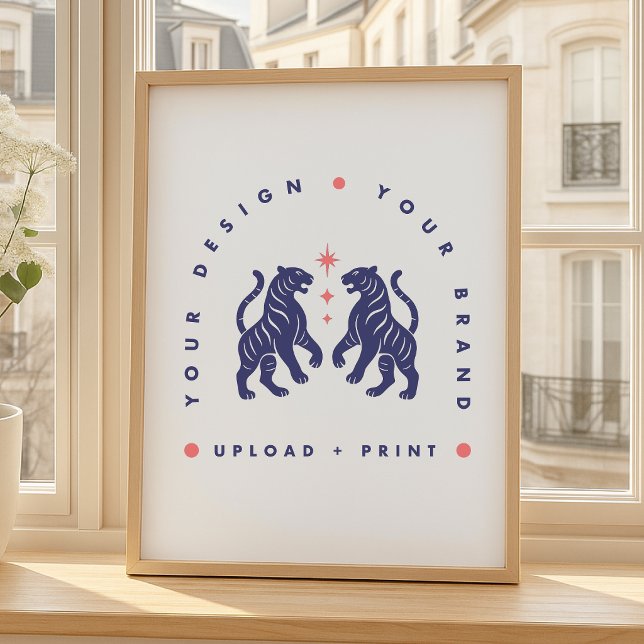 Póster Custom Poster | Design Upload A2 Portrait Print (Upload your artwork and turn this poster into a custom print, branding signage, or a stylish gift)