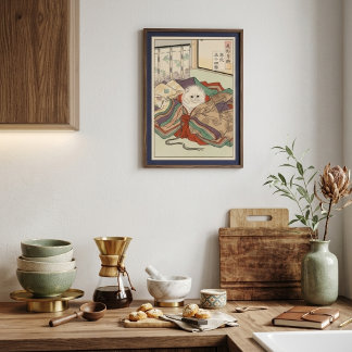 Póster CUSTOM Retro Boy on Rocking Horse Art Print 