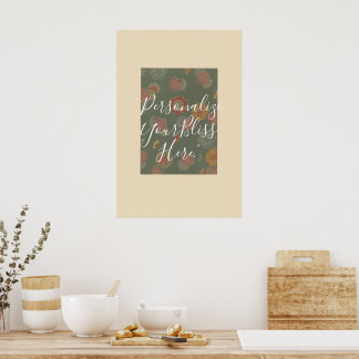 Póster CUSTOM Ryukyu Bingata Kimono Pattern Print