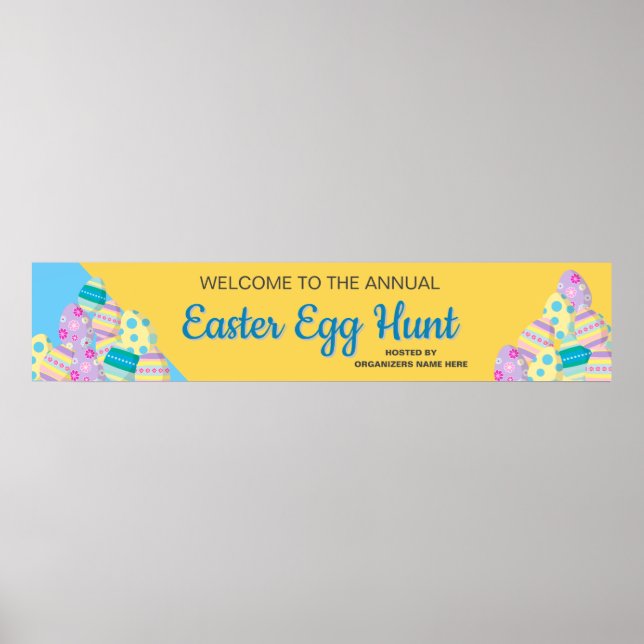 Póster Custom Sign Easter Egg Hunt  (Frente)
