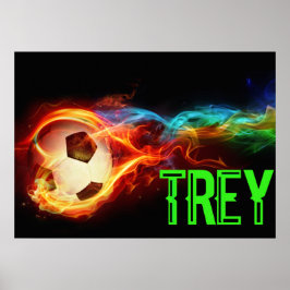 Póster custom soccer poser kids will love