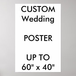 Póster Custom Wedding 11" x 16.5" Poster MATTE Portrait