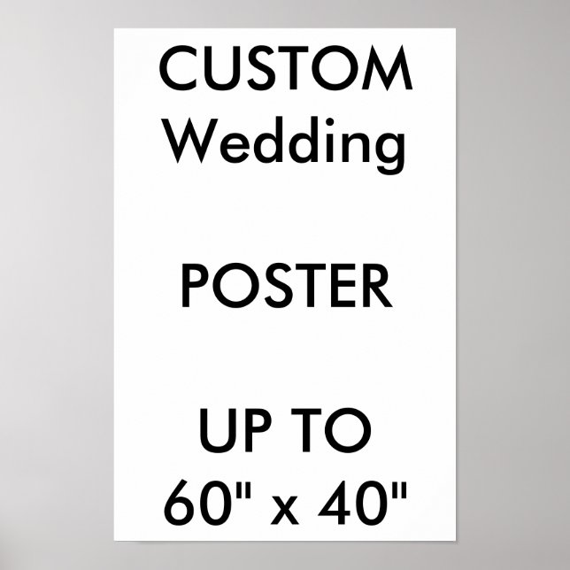 Póster Custom Wedding 11" x 16.5" Poster MATTE Portrait (Frente)