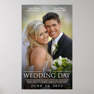 Póster Custom Wedding Movie Poster Template