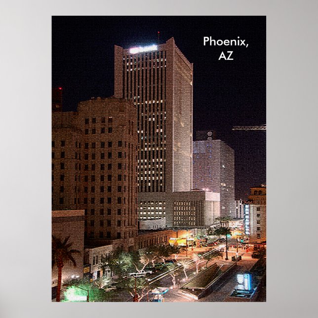Póster CustomiPhoenix, AZ at Nightze Product (Frente)