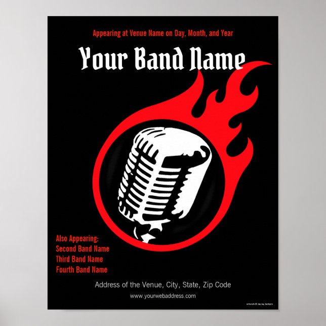 Póster Customizable Concert Poster (Frente)