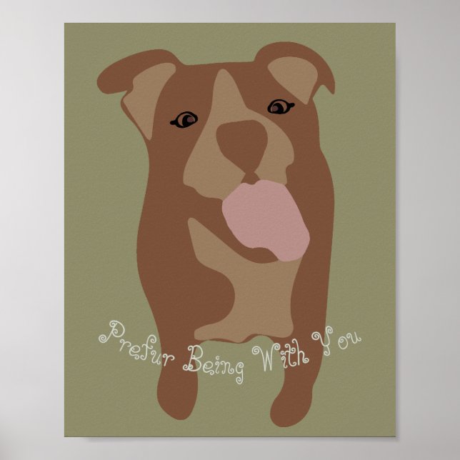 Póster Customizable Cute Dog Companion Poster (Frente)