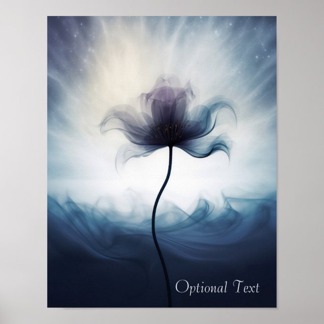 Póster Customizable Ethereal Flower Poster (Frente)