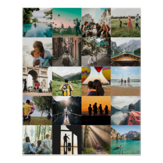 Póster Customizable Photo Memories