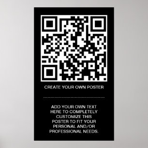 Póster customizable QR code
