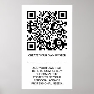 Póster customizable QR code