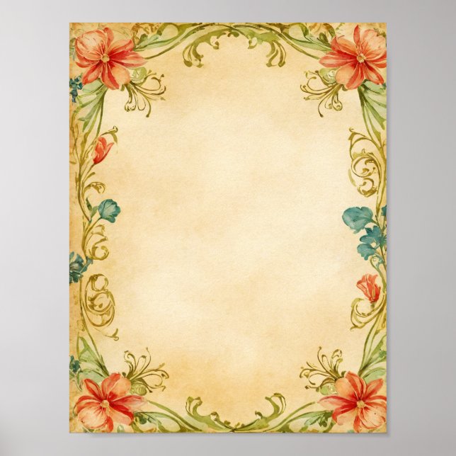 Póster Customizable Scrapbook & Journal Supplies Download (Frente)
