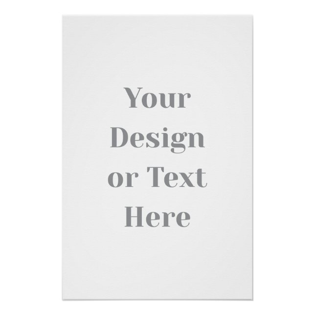 Póster Customizable Your Design or Text Here Personalized (Anverso)