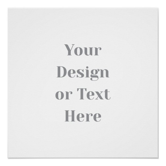 Póster Customizable Your Design or Text Here Personalized (Anverso)