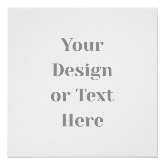 Póster Customizable Your Design or Text Here Personalized (Anverso)
