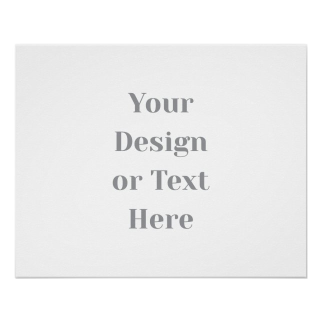 Póster Customizable Your Design or Text Here Personalized (Anverso)
