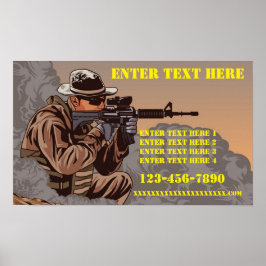 Póster Customize Firearms Tactical Training School 