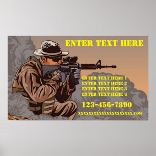 Póster Customize Firearms Tactical Training School