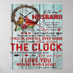 Póster Customized Gift, To My Husband Letter