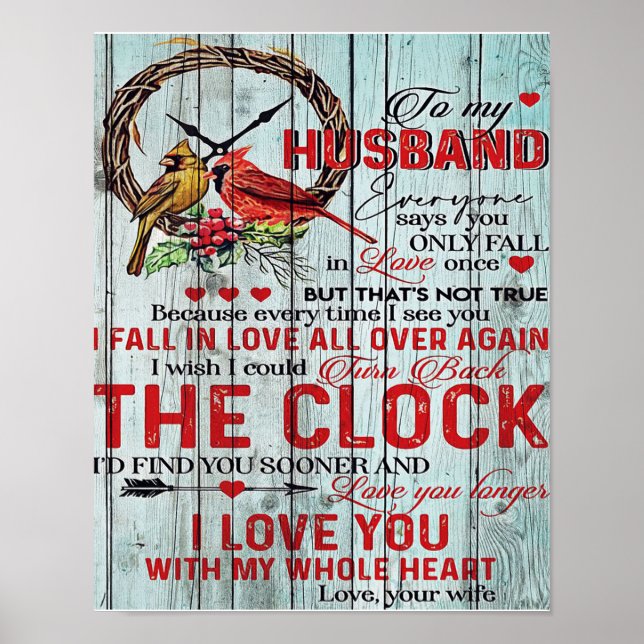 Póster Customized Gift, To My Husband Letter (Frente)