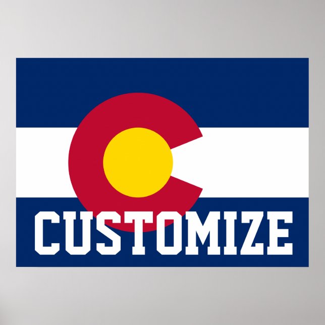 Póster Customized State Flag of Colorado (Frente)