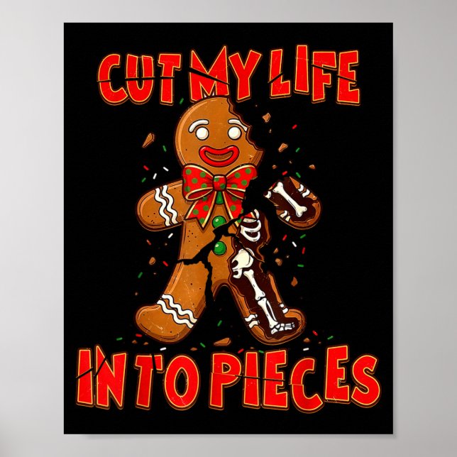 Póster Cut My Life Into Eces Gingerbread Christmas Elder  (Frente)