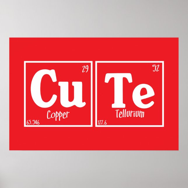 Póster Cute (Frente)