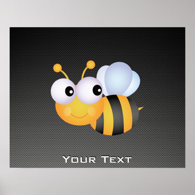Póster Cute Abeja; Sleek (Frente)