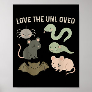 Póster Cute Amor La Paloma Rata Rana Divertida Animal