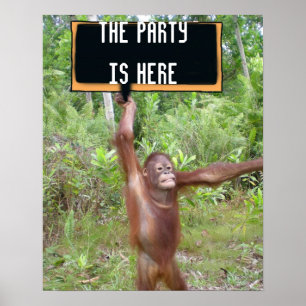 Póster Cute and Fun Party Time Location