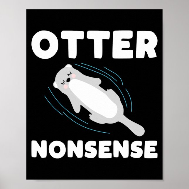 Póster Cute And Funny Otter  (Frente)