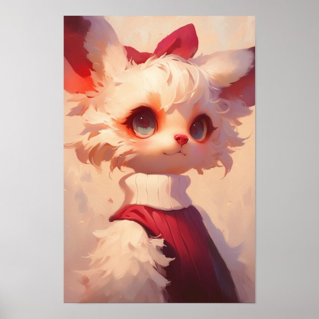 Póster Cute Anthro Cat (Frente)