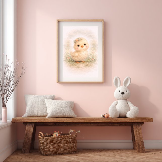 Póster Cute Baby Chick Neutral Nursery Kids Room (Subido por el creador)