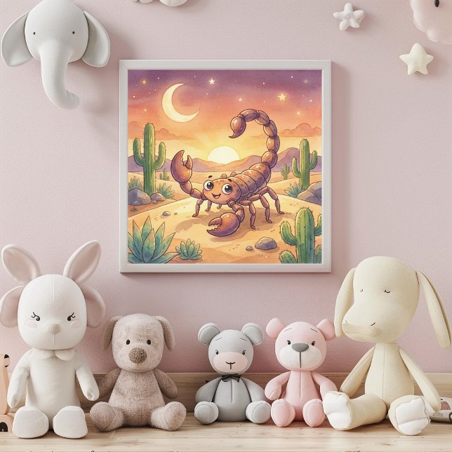 Póster Cute Baby Scorpio Zodiac Wall Art Poster (Subido por el creador)