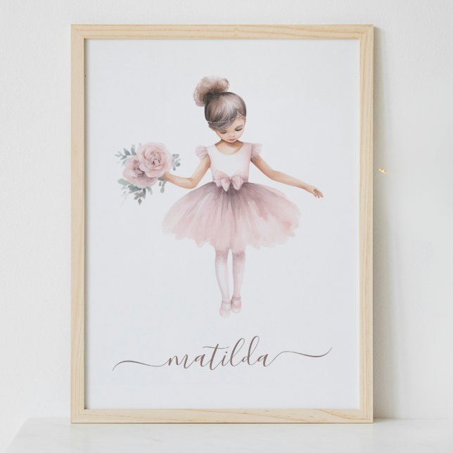 Poster Cute Ballerina Kid Dormitorio Decoración Ac (Subido por el creador)