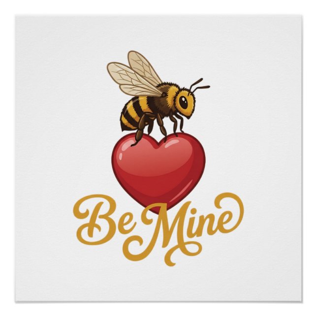 Póster Cute Be Mine Panal  (Anverso)