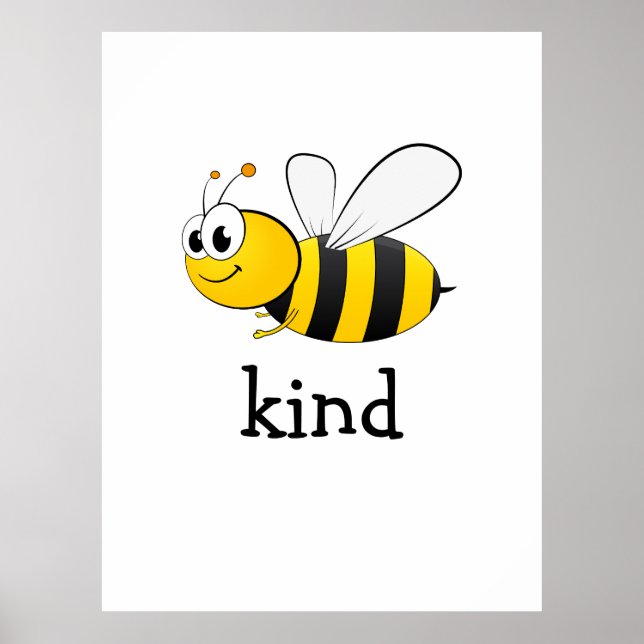 Póster Cute Bee Kind (Frente)