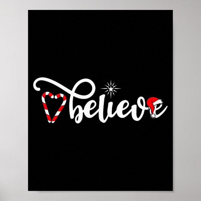 Póster Cute Believe Christmas  (Frente)