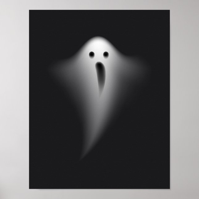 Póster Cute Black Ghost (Frente)