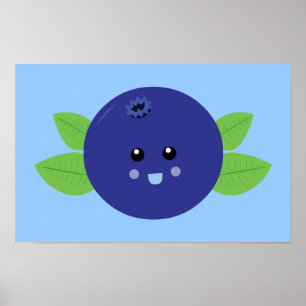 Póster Cute Blueberry