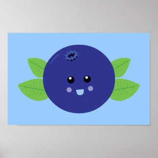 Póster Cute Blueberry