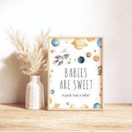 Póster Cute Boy Astronauta Space Los bebés son dulces Pos