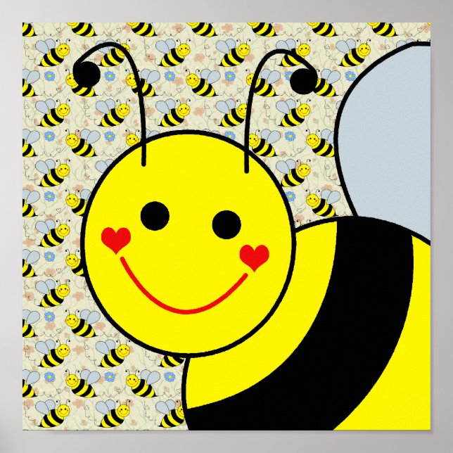 Póster Cute Bumble Bee (Frente)