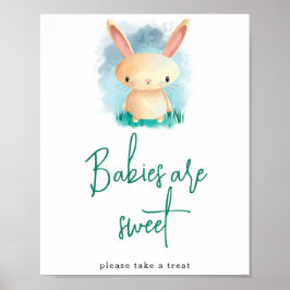 Póster Cute Bunny Babies son dulces