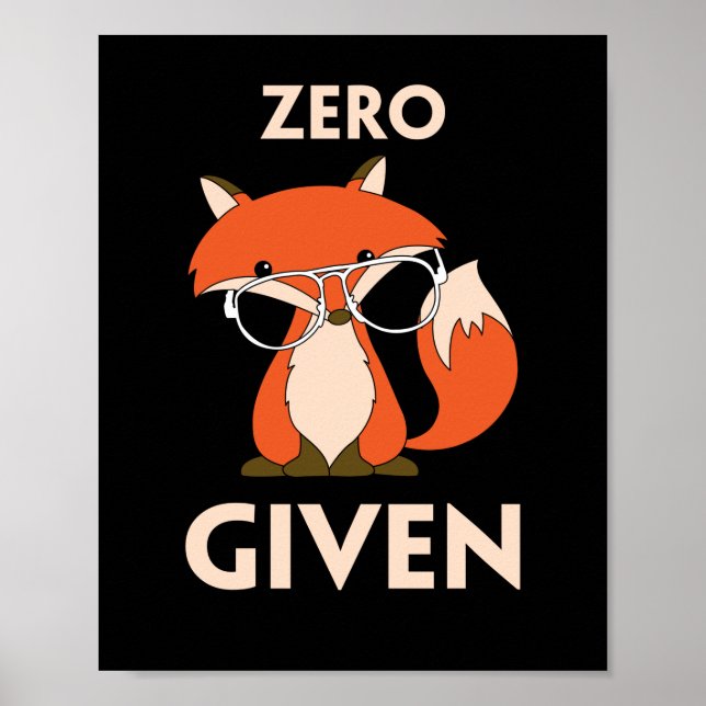 Póster Cute Bunny Rabbit With Glasses Hipster (Frente)